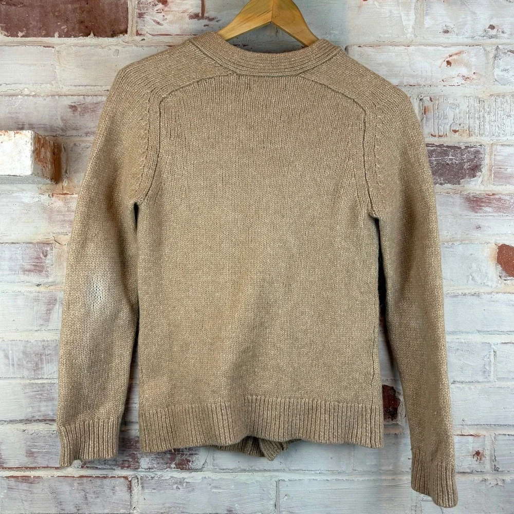 Everlane Camel Alpaca Merino Wool Grandpa Cardigan S Old Money Quiet Luxury Fall